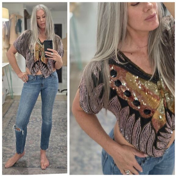 Beaded Butterfly Shrug - Picture 7 of 8